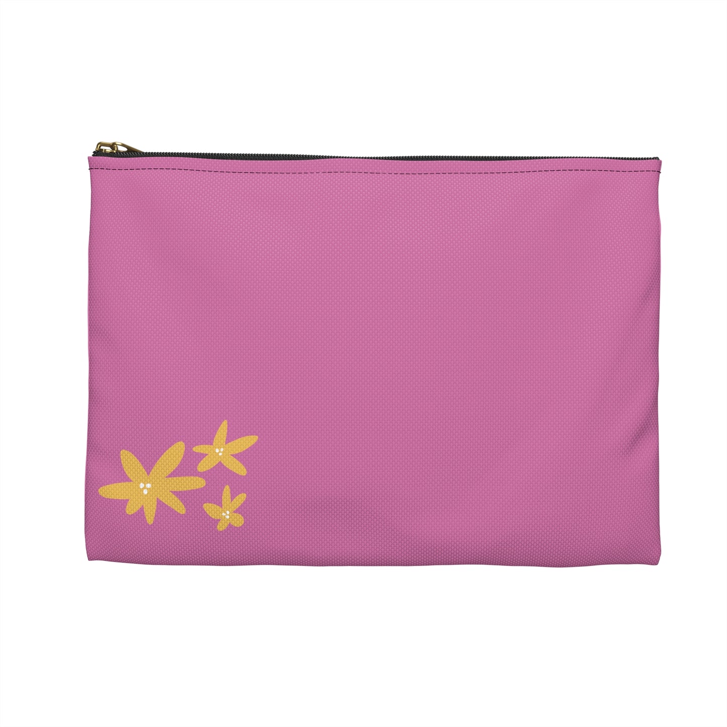 Pink Flower Power Accessory Pouch