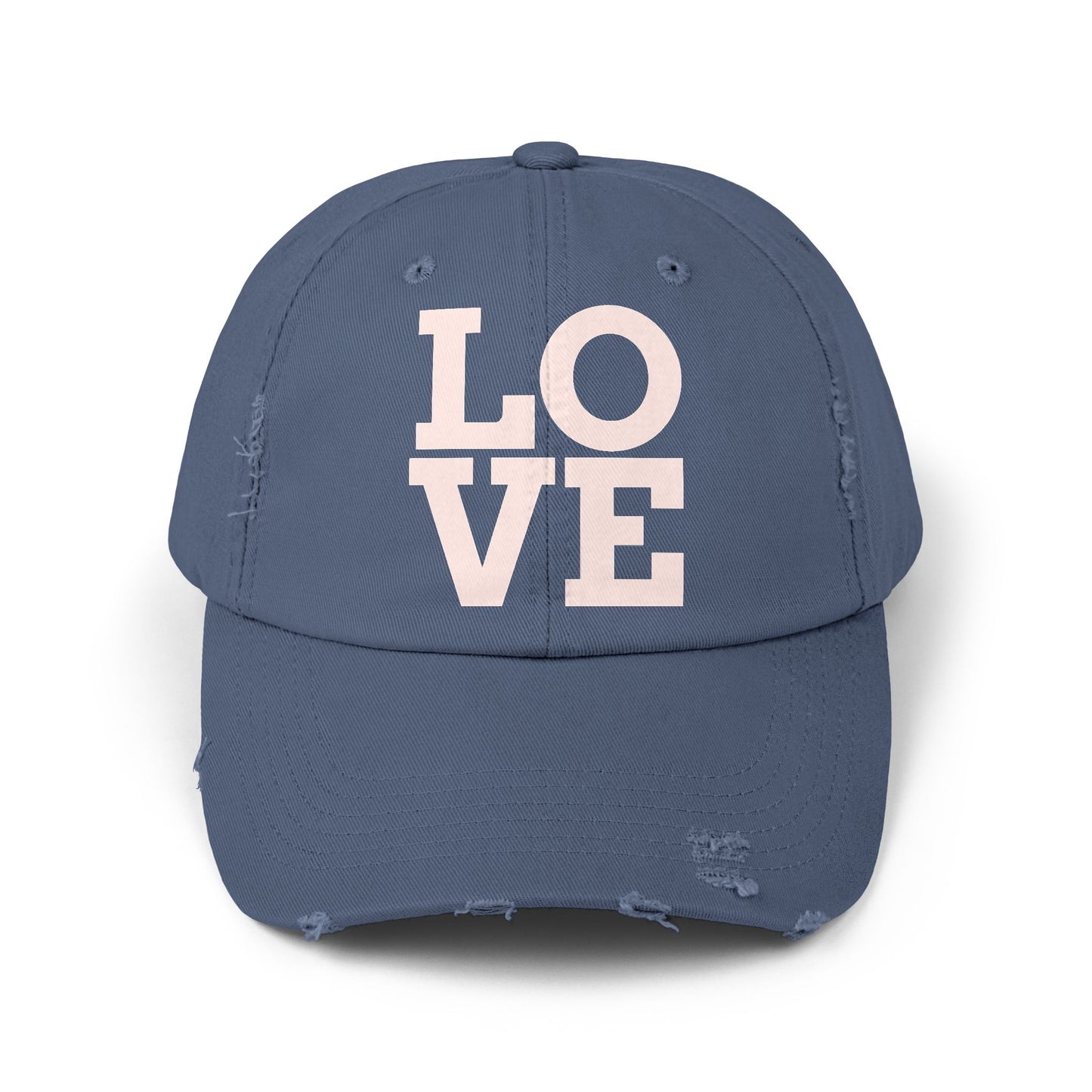 LOVE Unisex Distressed Cap