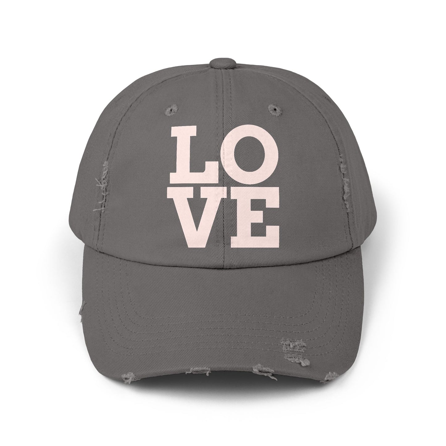 LOVE Unisex Distressed Cap