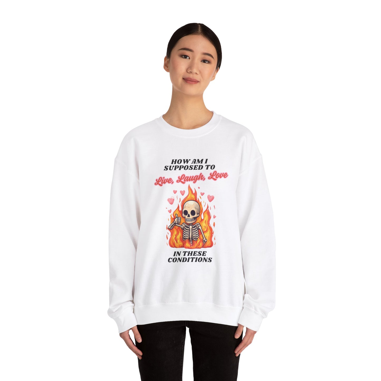 Live, Laugh, Love Unisex Heavy Blend™ Crewneck Sweatshirt