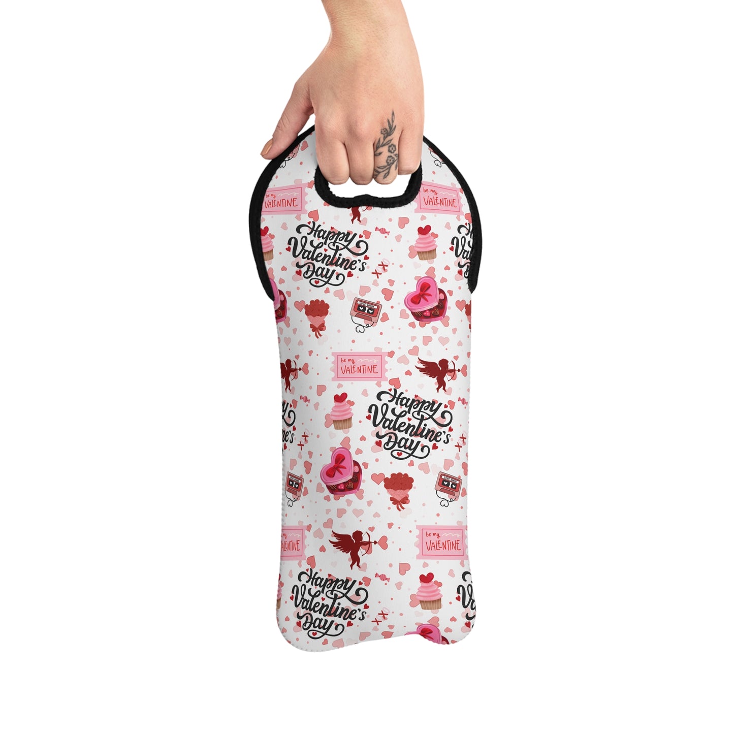 Valentine's Mashup Wine Tote Bag