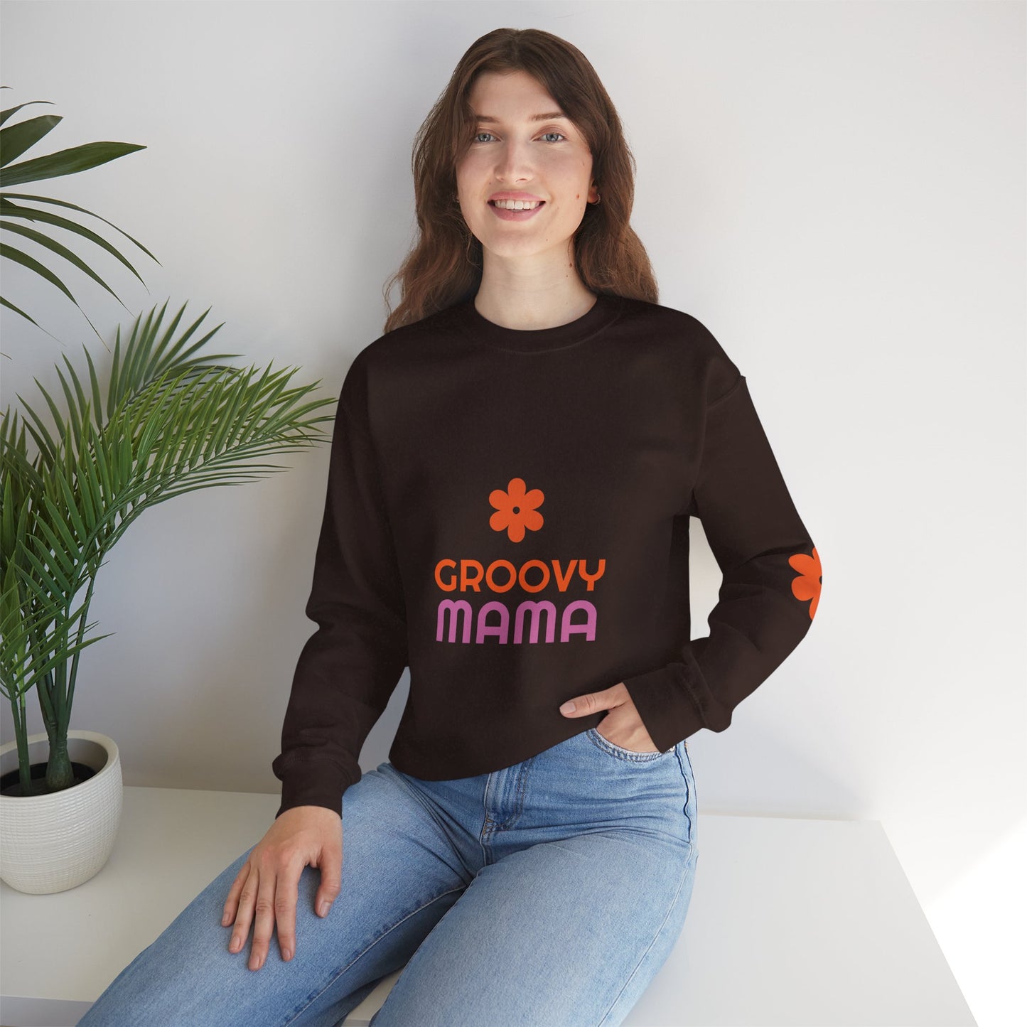 Groovy Mama Heavy Blend™ Crewneck Sweatshirt