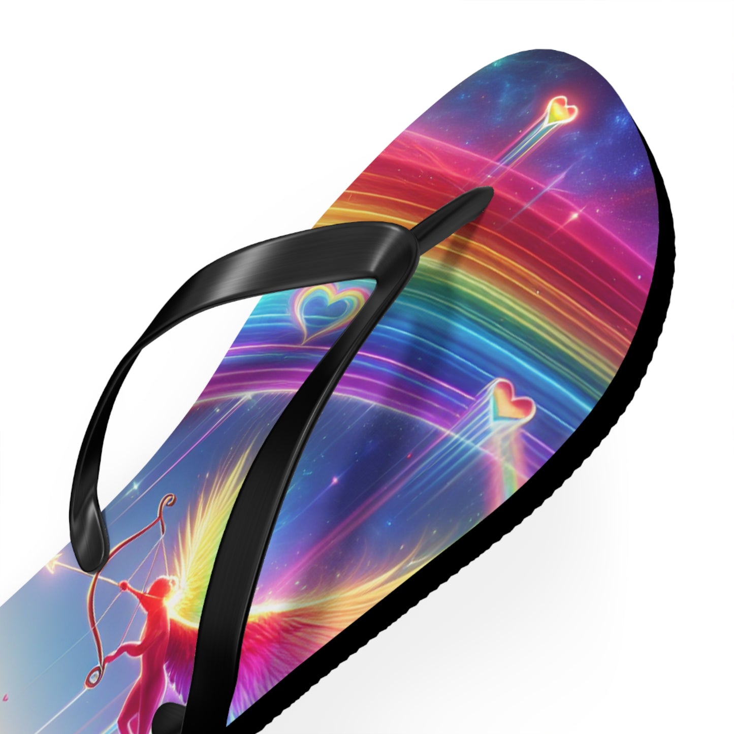 Rainbow Phoenix Flip Flops