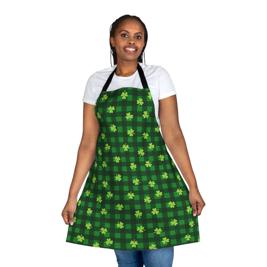 Shamrock Plaid Apron (AOP)