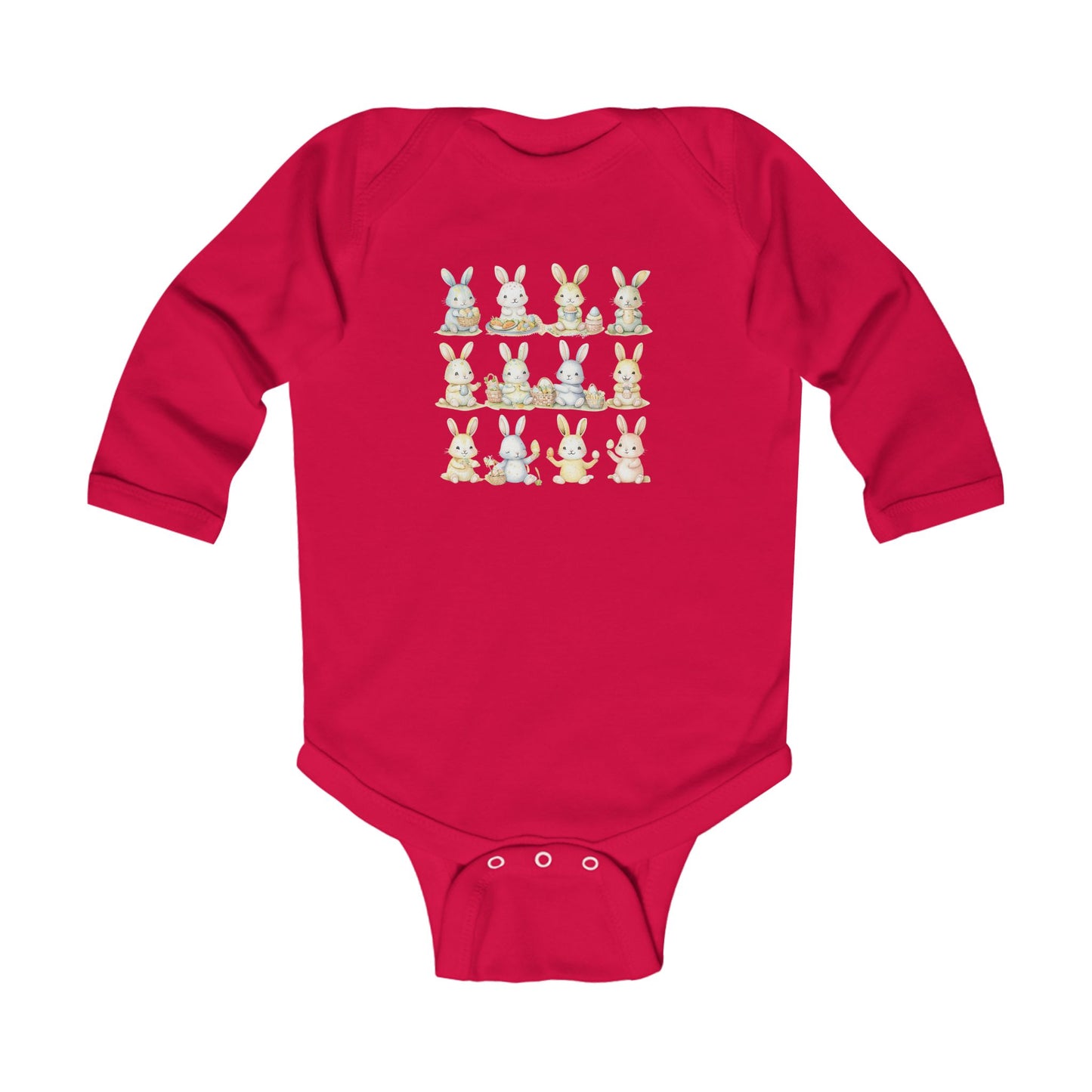 Bunny Picnic Infant Long Sleeve Bodysuit