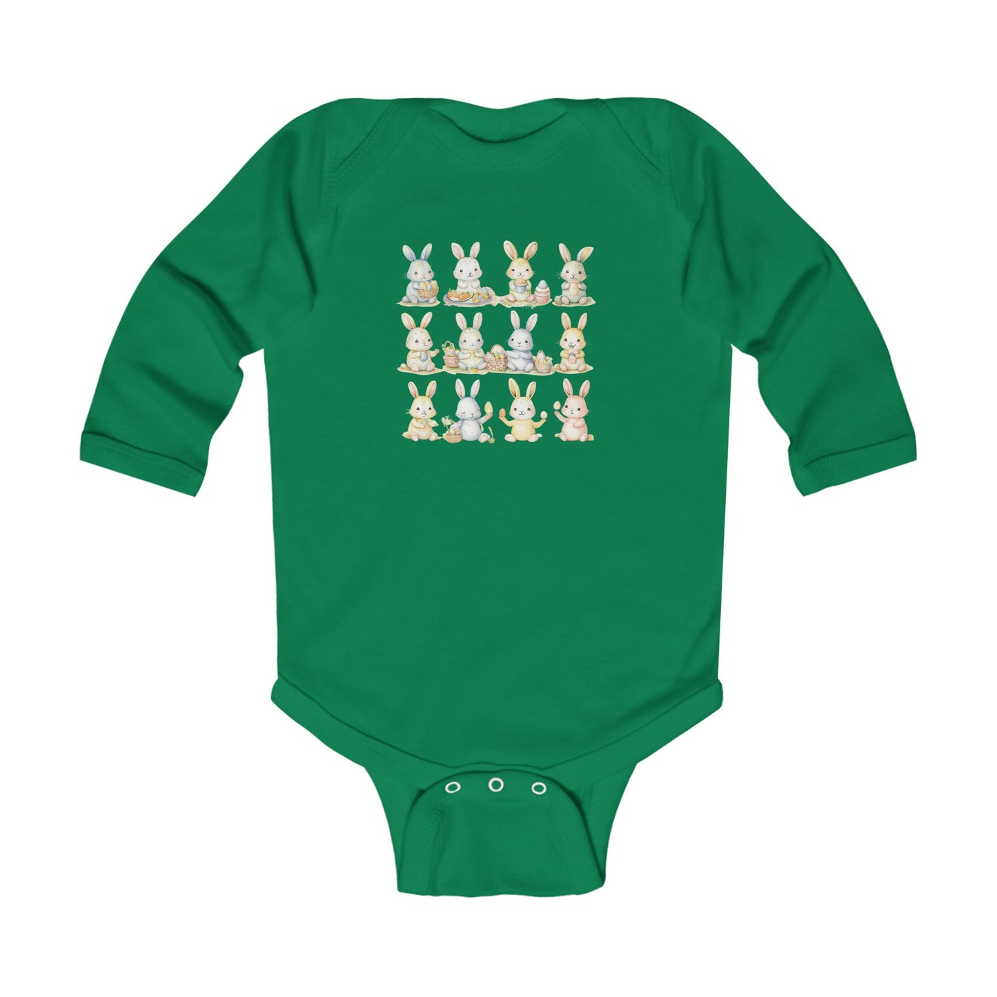 Bunny Picnic Infant Long Sleeve Bodysuit