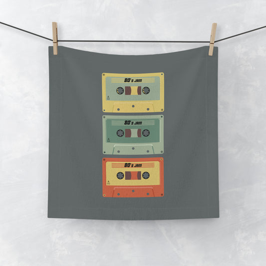 Cassette Tape Face Towel