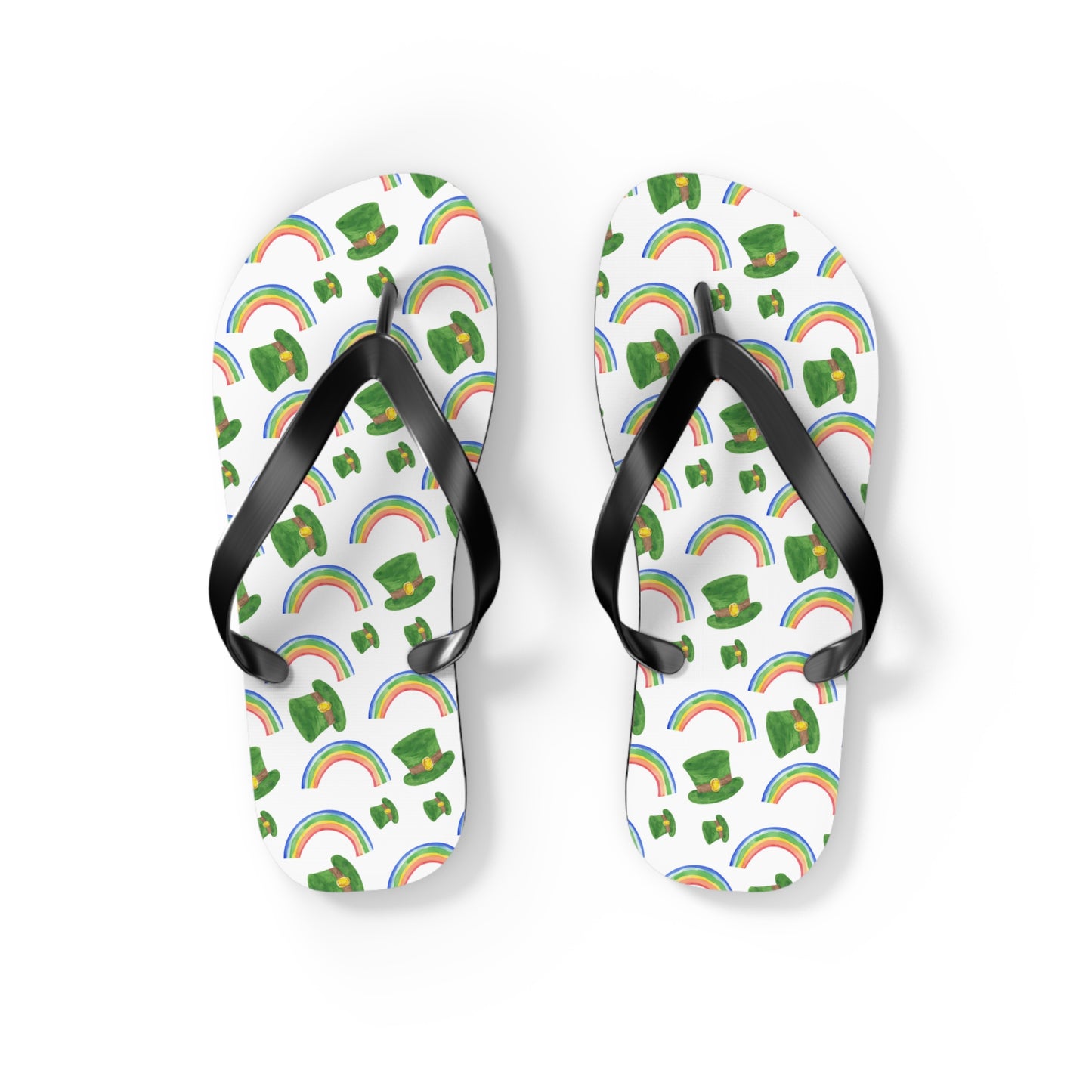 Lucky Rainbow Flip Flops