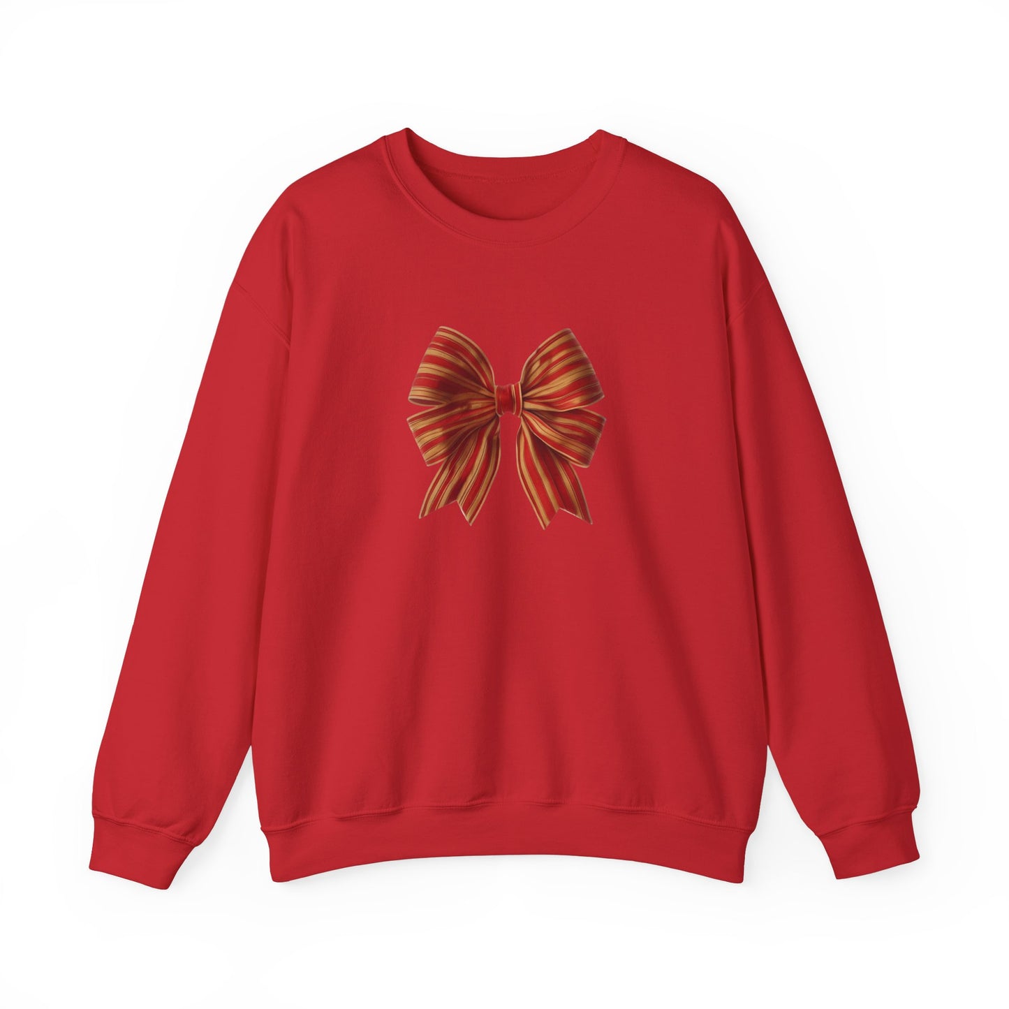 Red and Gold Bow Unisex Heavy Blend™ Crewneck Sweatshirt