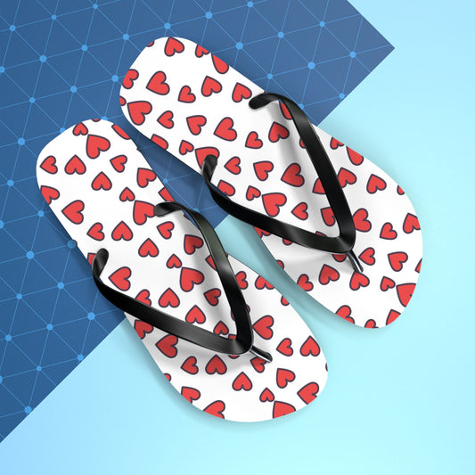 Floating Hearts Flip Flops