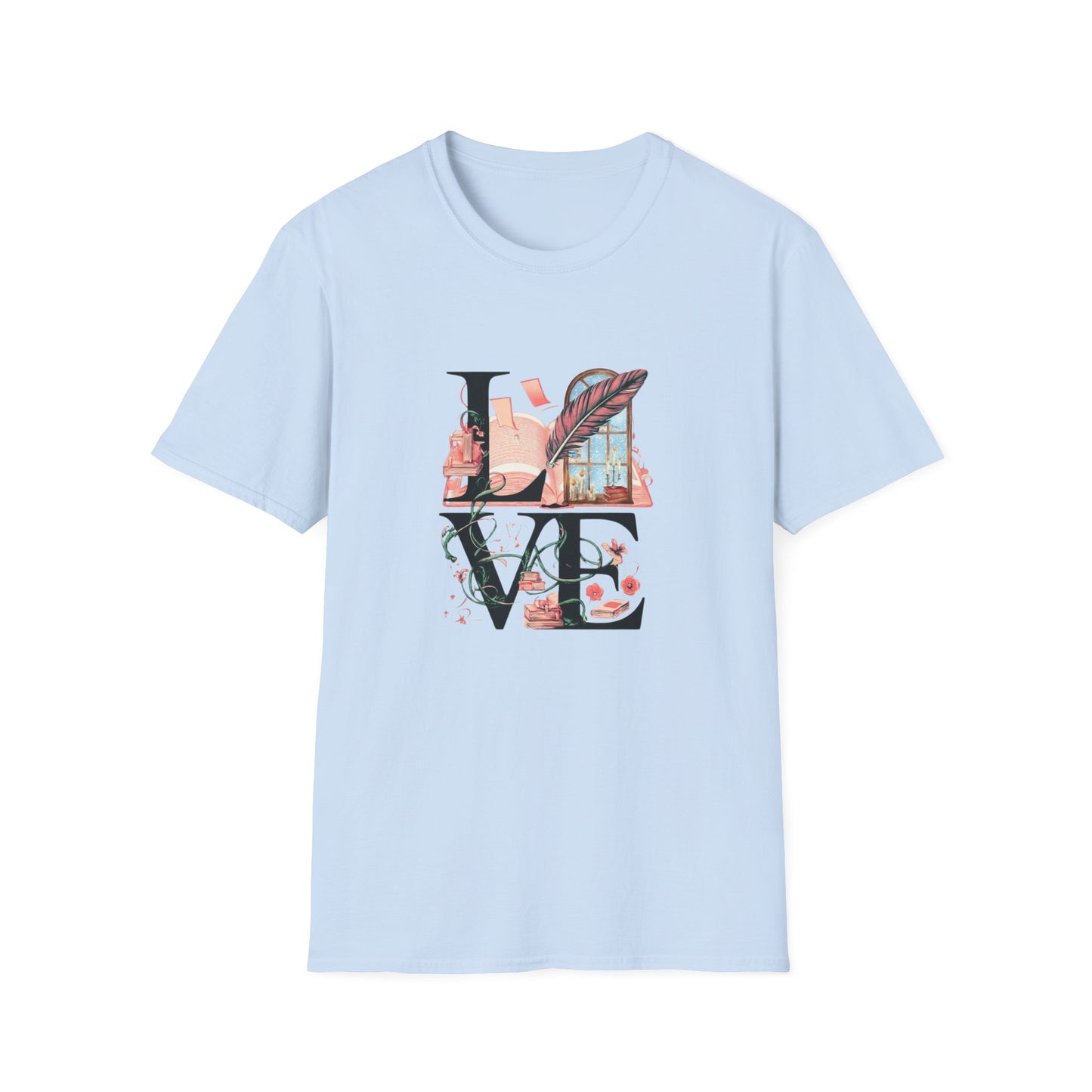 LOVE is a Novel Idea Unisex Softstyle T-Shirt