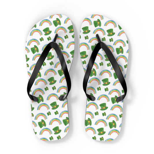 Lucky Rainbow Flip Flops