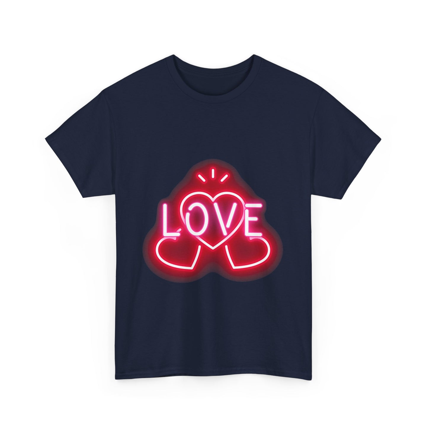 Neon Triple Heart Unisex Heavy Cotton Tee