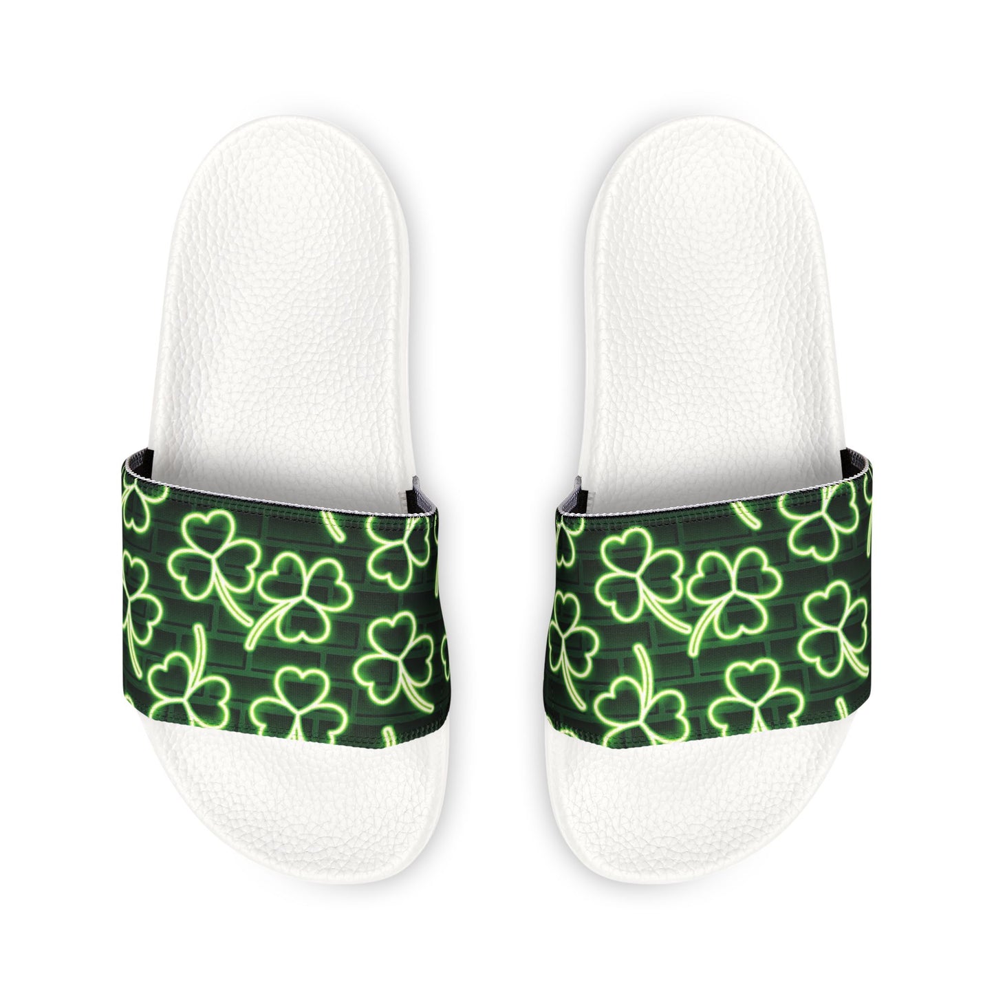 Neon Shamrock Men's Removable-Strap Sandals