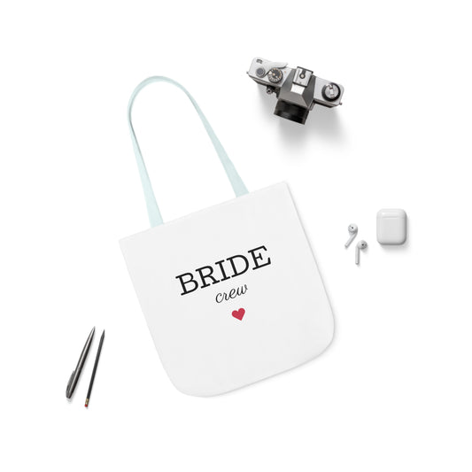 Bride Crew Canvas Tote Bag, 5-Color Straps