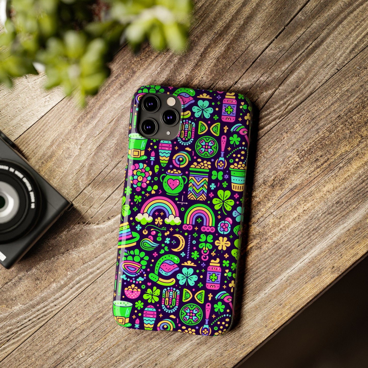 Day-Glo Clover Slim Phone Cases