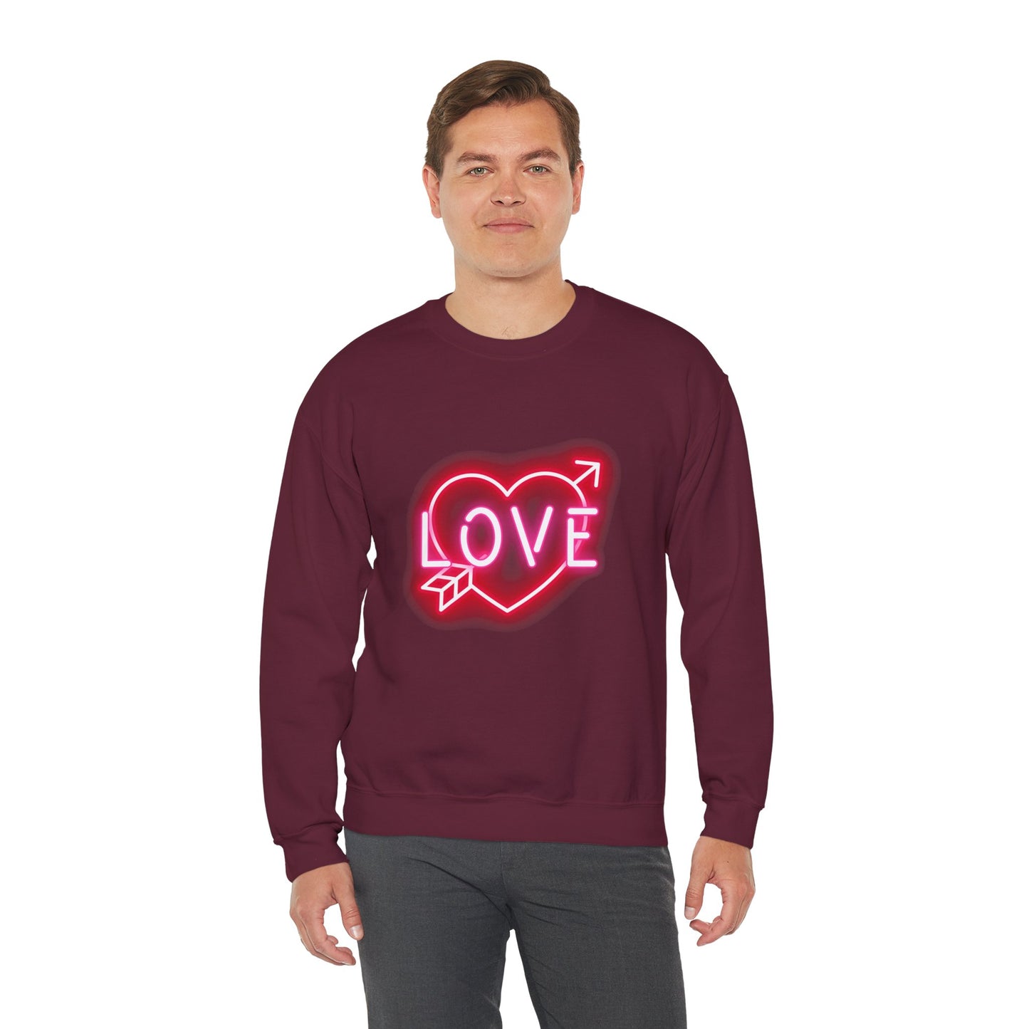 Neon Love Unisex Heavy Blend™ Crewneck Sweatshirt