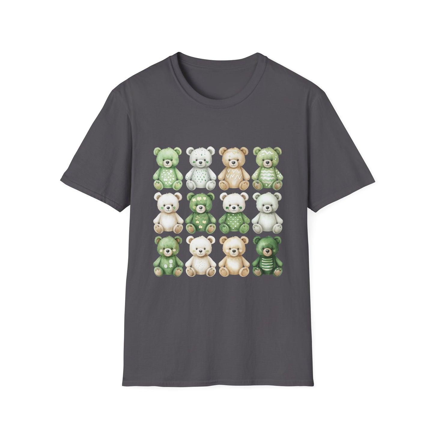 Teddy Bear Party - St. Patrick's Day Unisex Softstyle T-Shirt