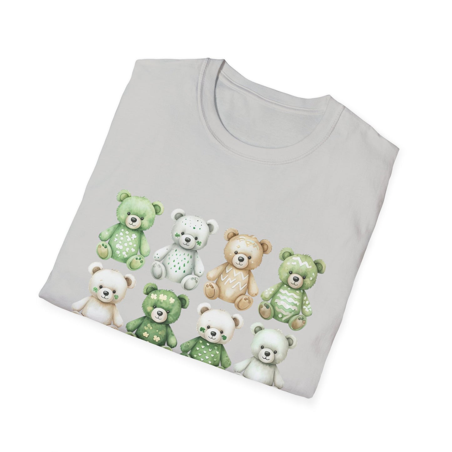 Teddy Bear Party - St. Patrick's Day Unisex Softstyle T-Shirt