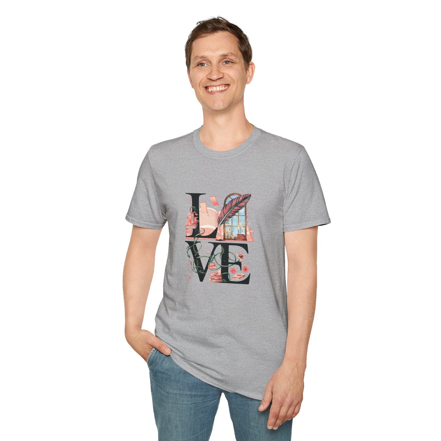 LOVE is a Novel Idea Unisex Softstyle T-Shirt