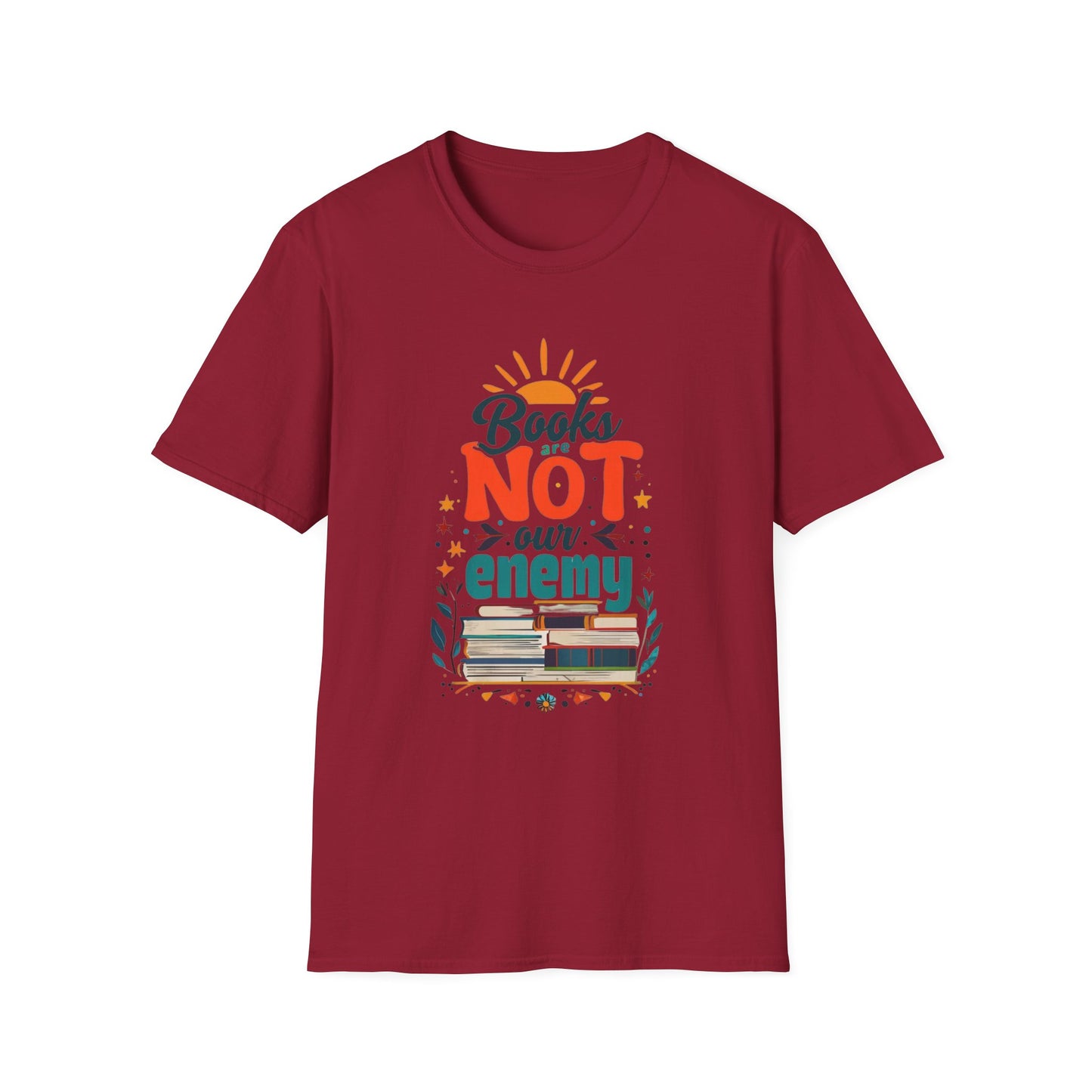 Books are NOT our Enemy Unisex Softstyle T-Shirt