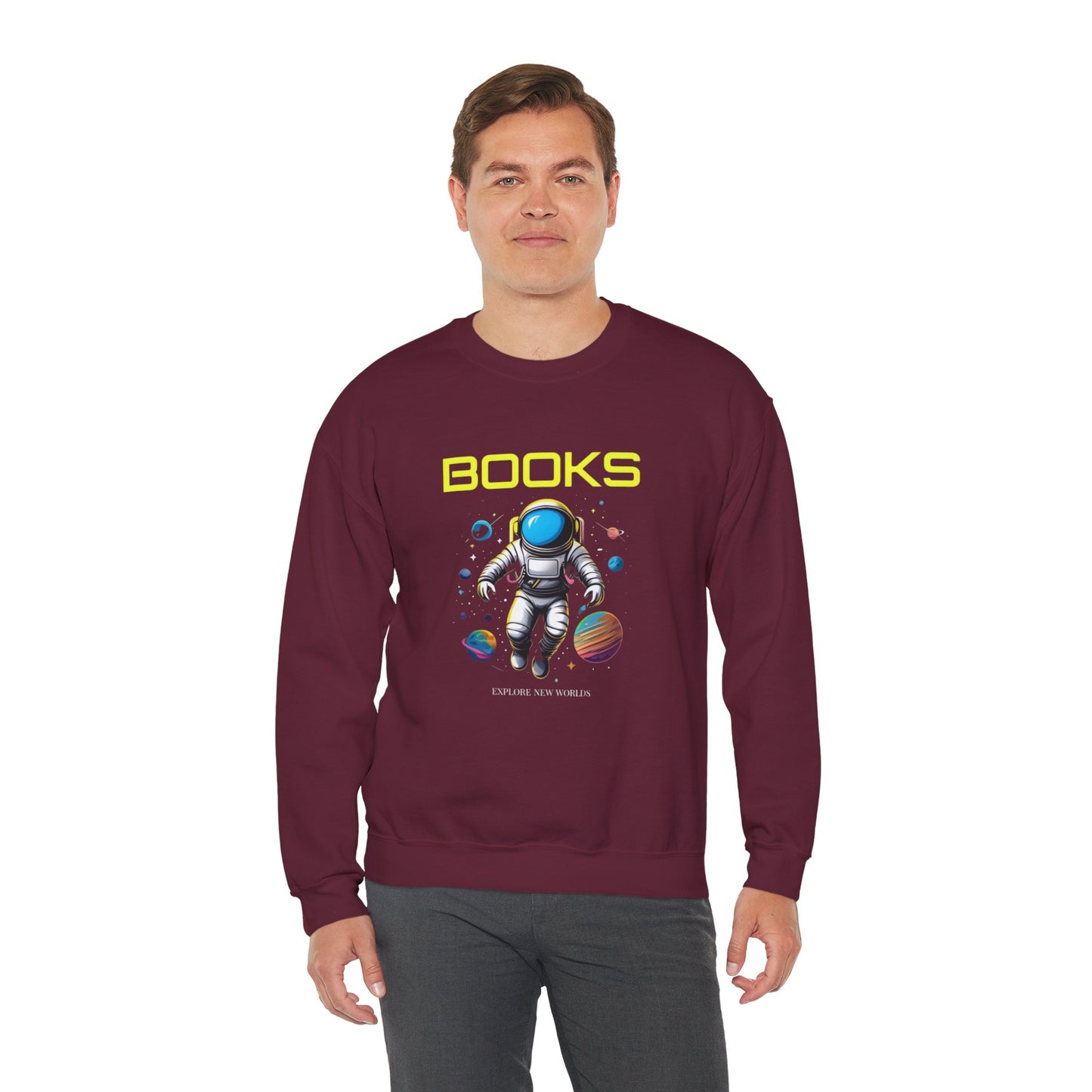 Explore New Worlds Unisex Heavy Blend™ Crewneck Sweatshirt