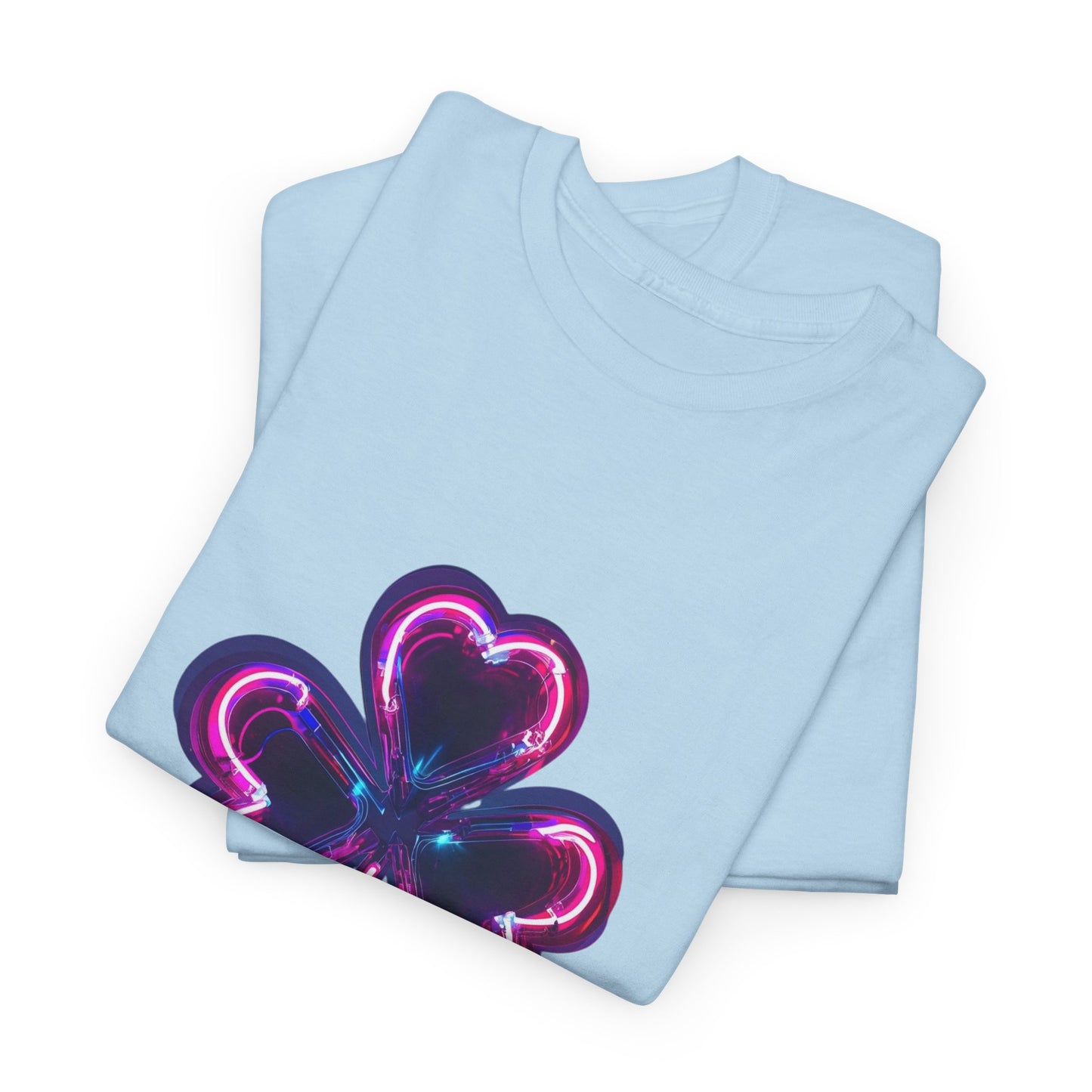 Electric Luck - Pink and Blue Unisex Heavy Cotton Tee