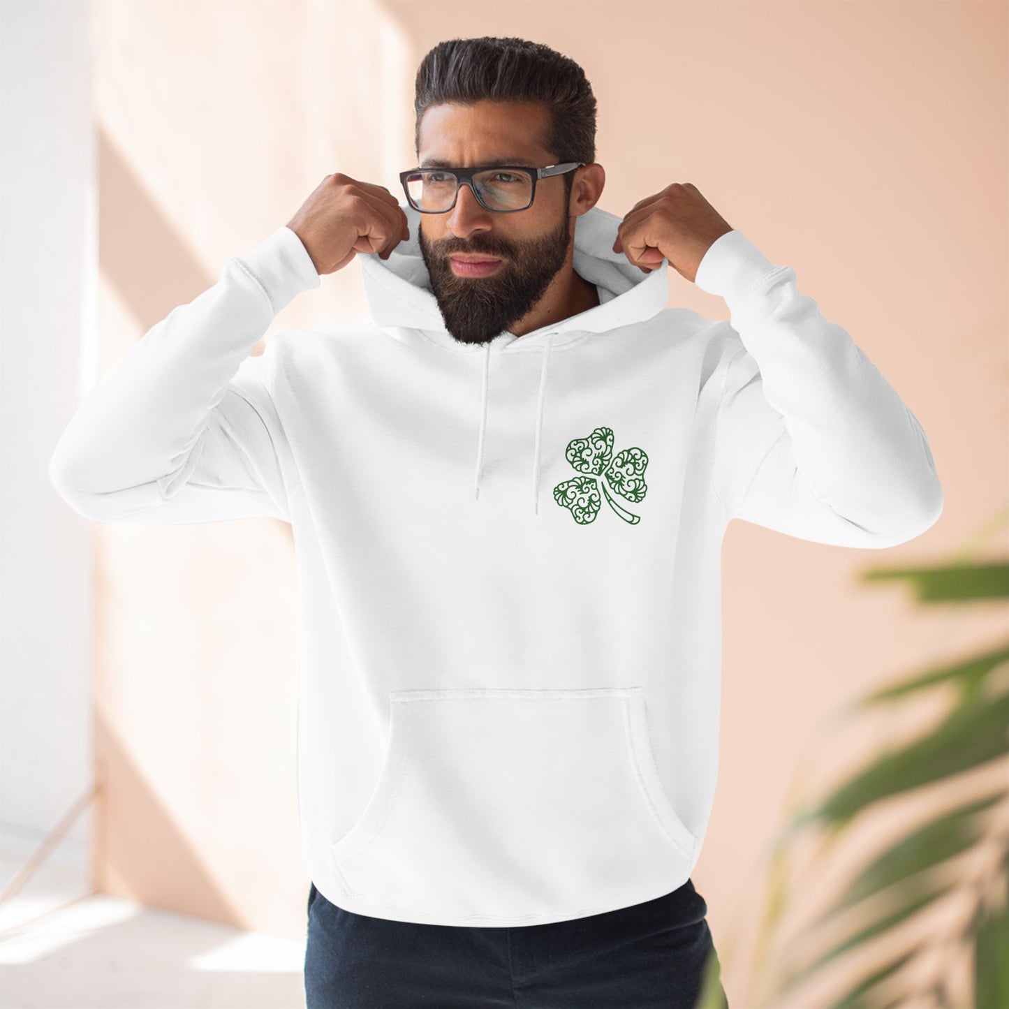 Shamrock Three-Panel Fleece Hoodie