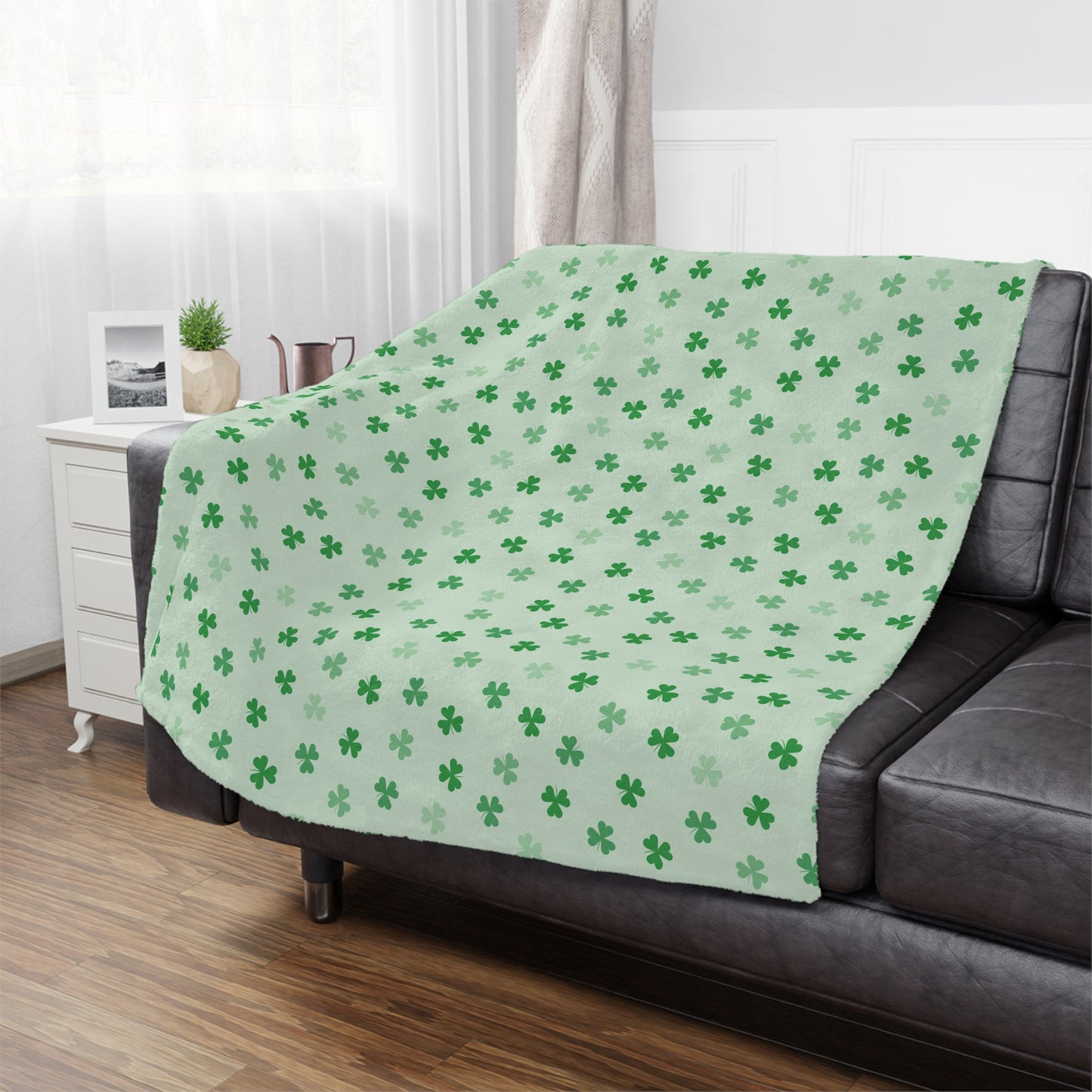 Mint Triple Rock Microfiber Blanket