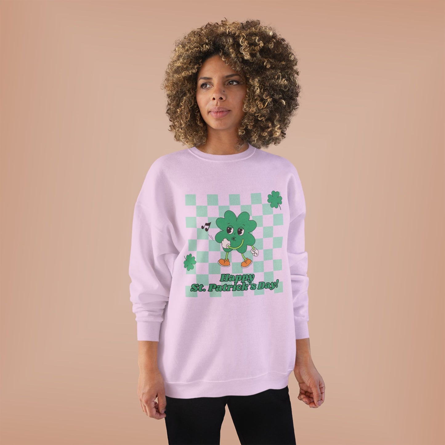 St. Pat's Checkers Unisex EcoSmart® Crewneck Sweatshirt