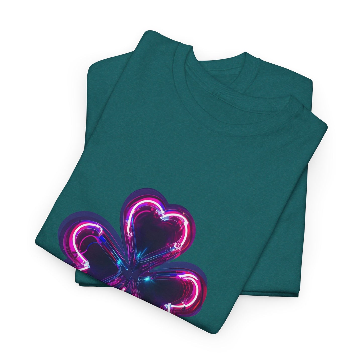 Electric Luck - Pink and Blue Unisex Heavy Cotton Tee