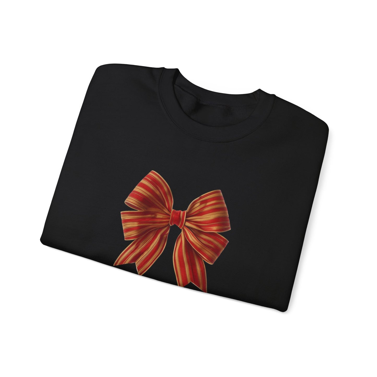 Red and Gold Bow Unisex Heavy Blend™ Crewneck Sweatshirt