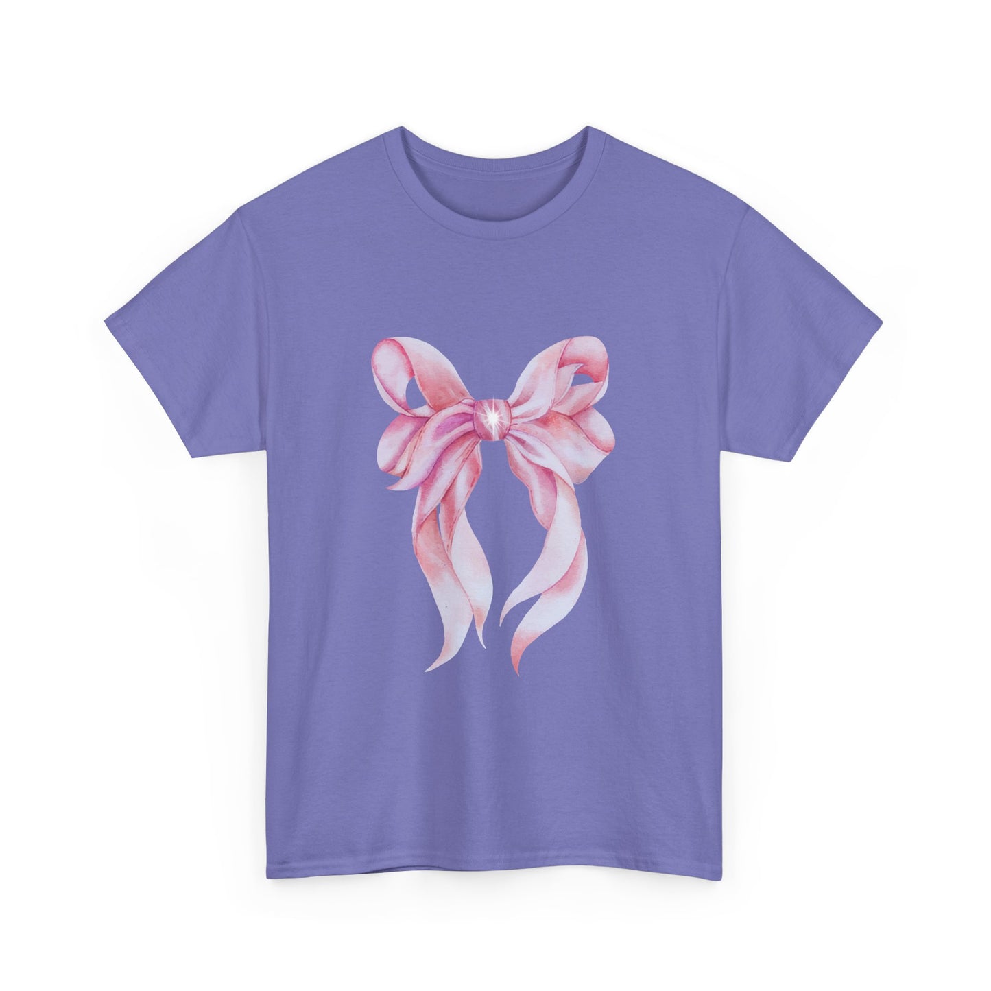 Pink Bow Unisex Heavy Cotton Tee