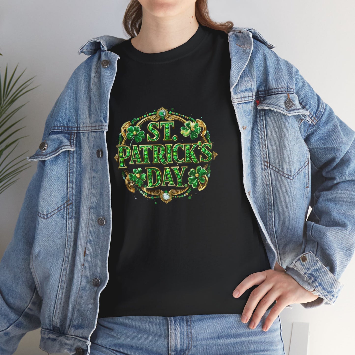 Glitzy Green Unisex Heavy Cotton Tee