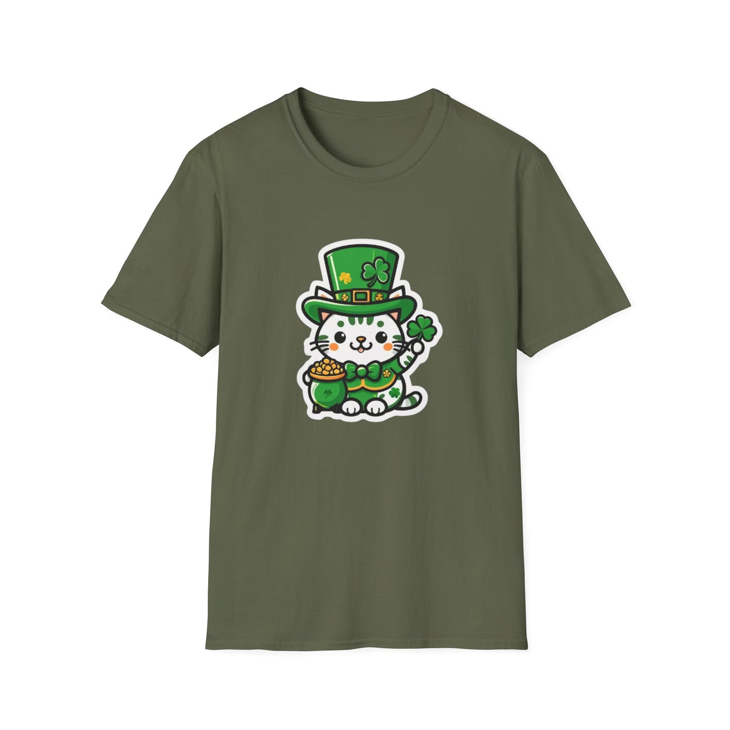 Clover Kitty Unisex Softstyle T-Shirt