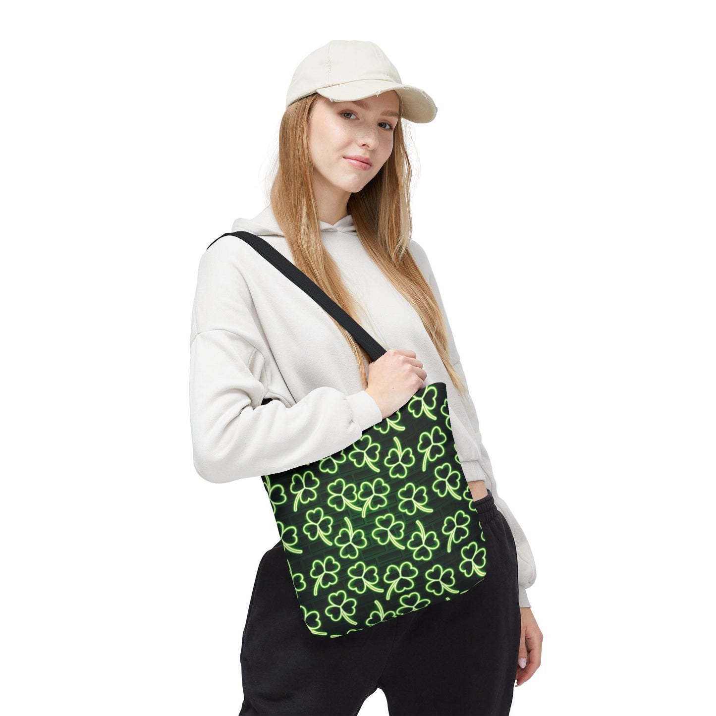 Neon Shamrock Tote Bag (available in 3 sizes)