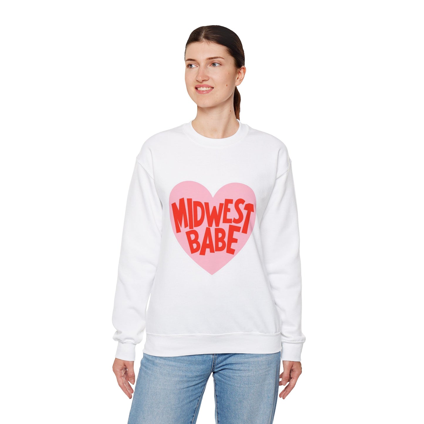 Midwest Babe Unisex Heavy Blend™ Crewneck Sweatshirt