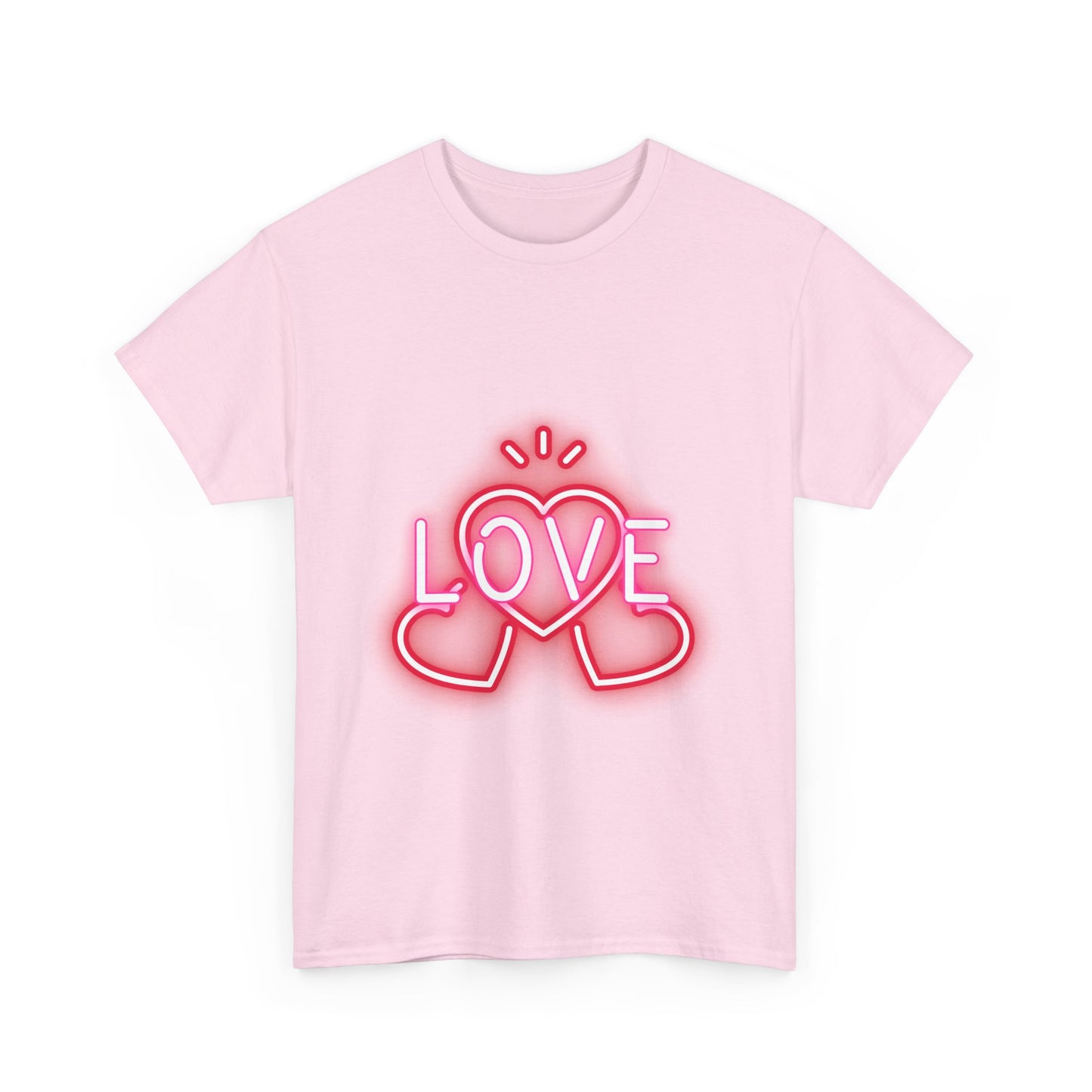 Neon Triple Heart Unisex Heavy Cotton Tee