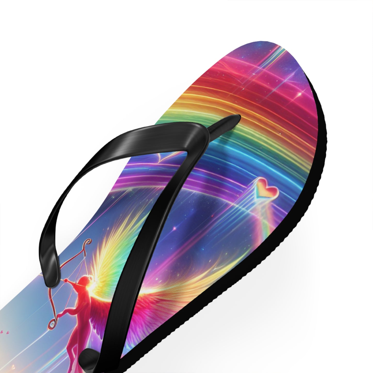 Rainbow Phoenix Flip Flops