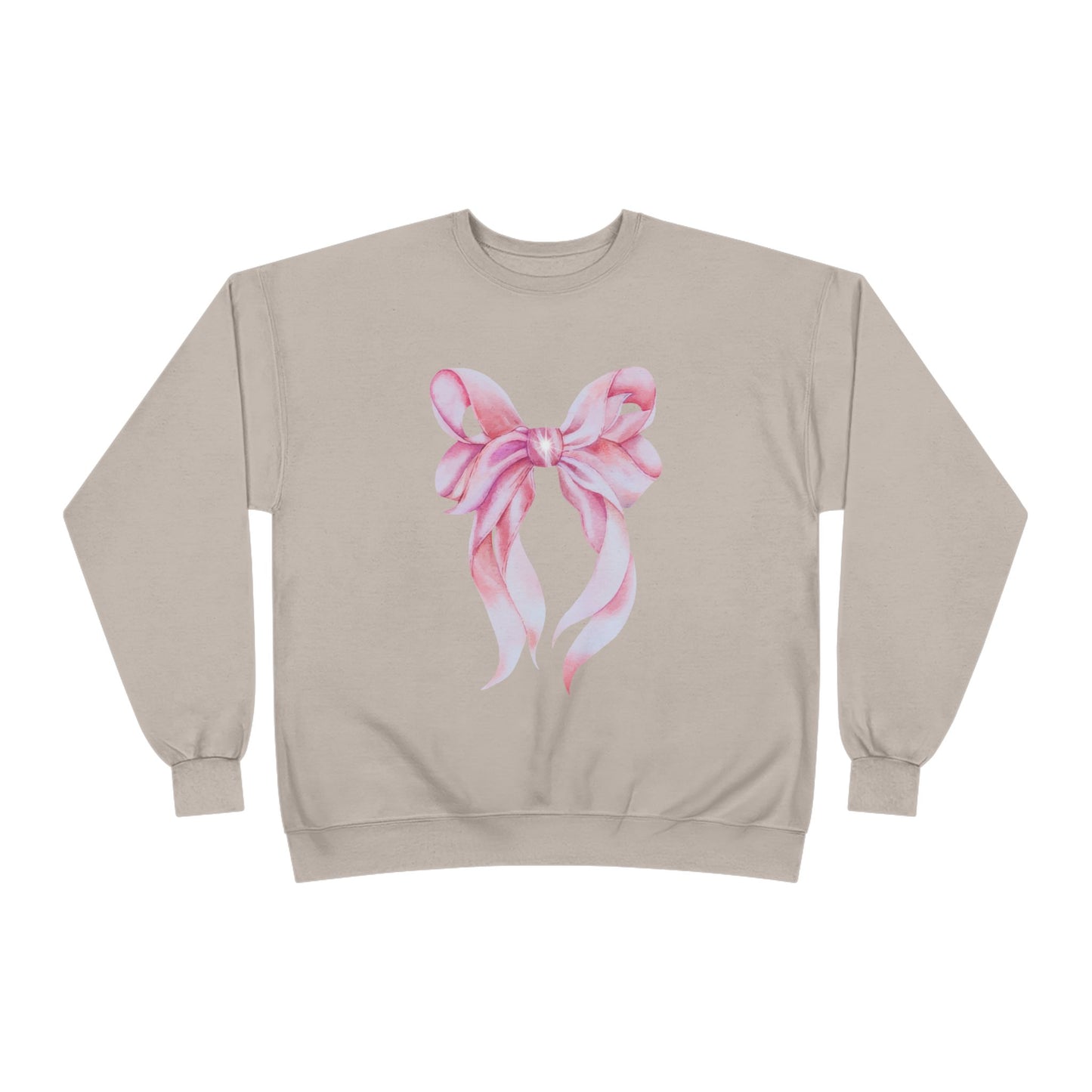 Pink Bow Unisex EcoSmart® Crewneck Sweatshirt