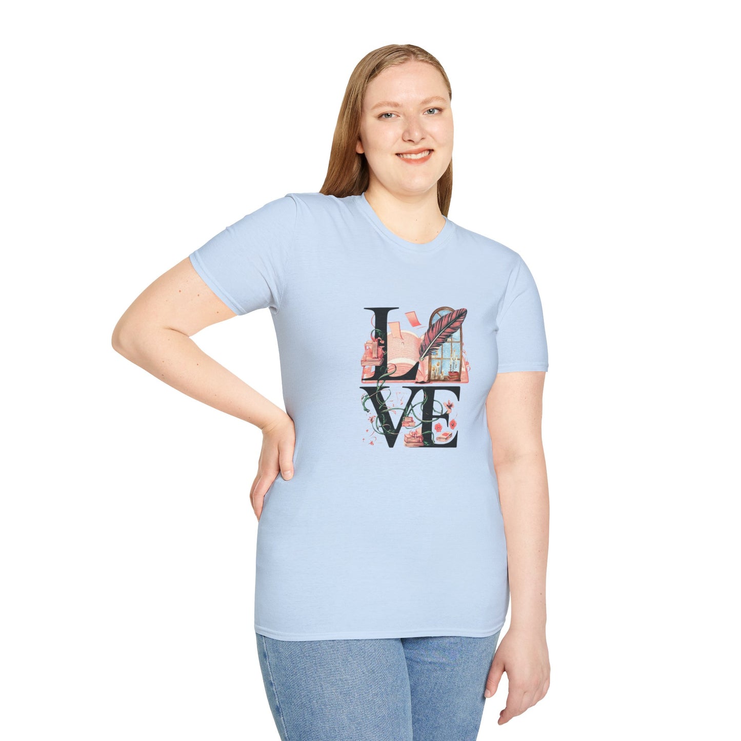 LOVE is a Novel Idea Unisex Softstyle T-Shirt