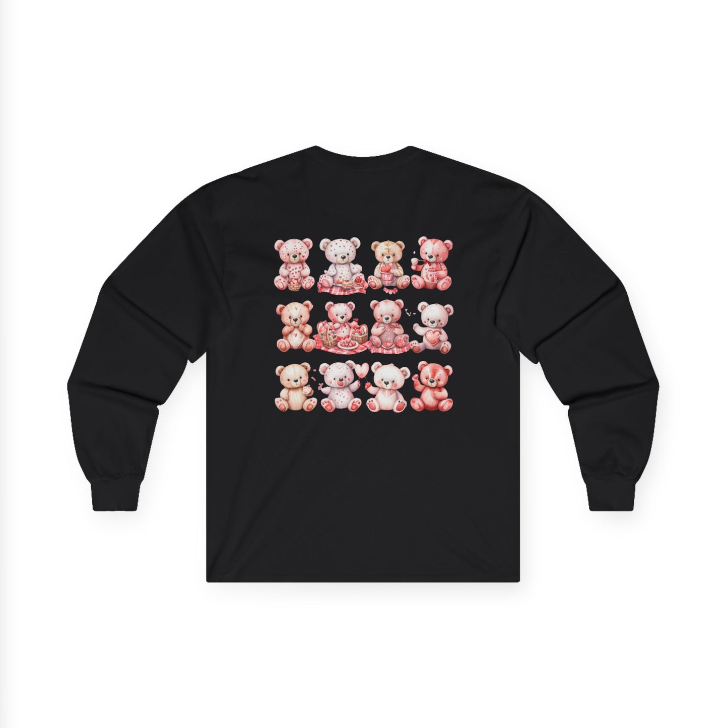 Teddy Bear Picnic (Front & Back Print) Unisex Ultra Cotton Long Sleeve Tee