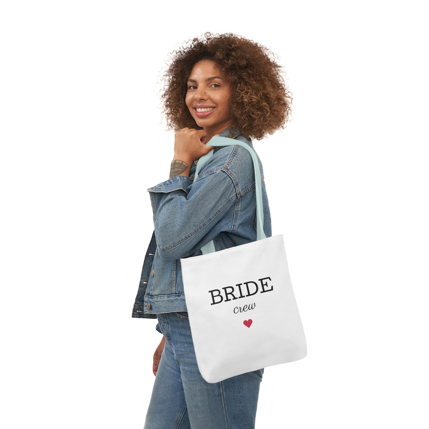 Bride Crew Canvas Tote Bag, 5-Color Straps