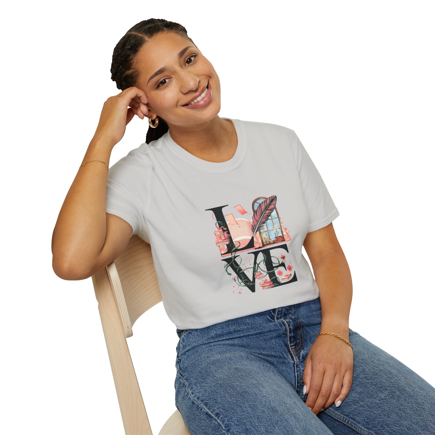 LOVE is a Novel Idea Unisex Softstyle T-Shirt