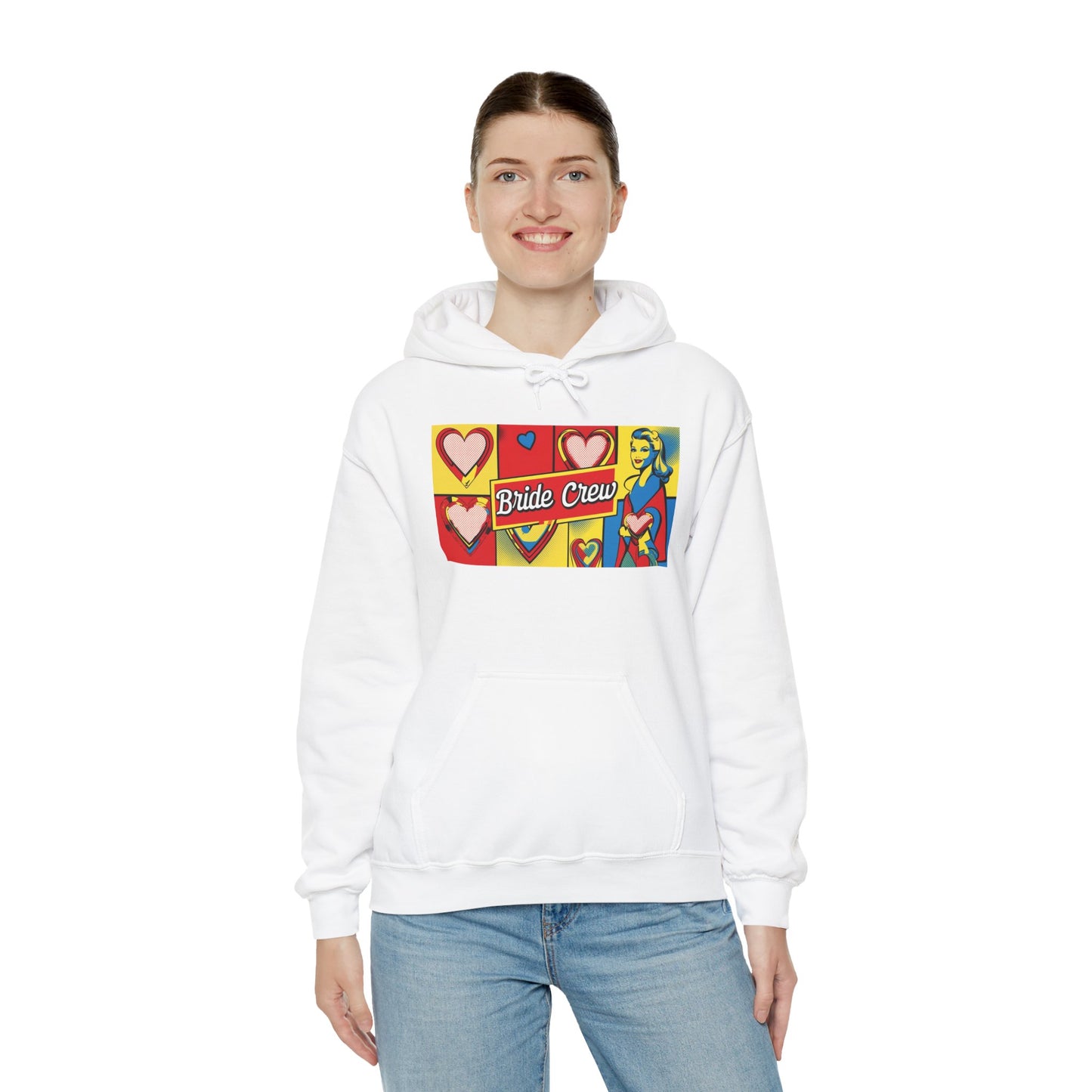 Bride Crew Pop Art Unisex Heavy Blend™ Hooded Sweatshirt