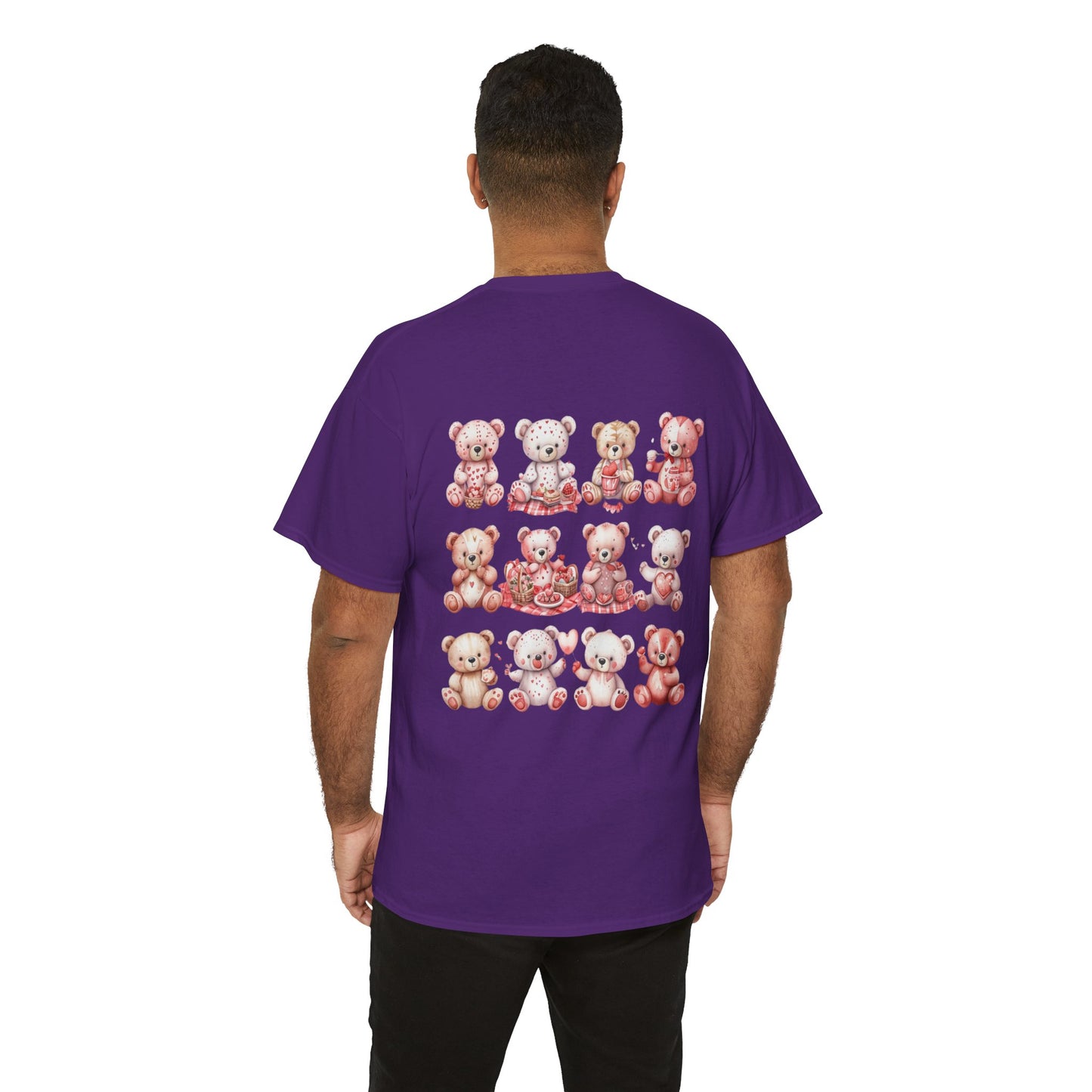 Teddy Bear Picnic (Front & Back Print) Unisex Heavy Cotton Tee