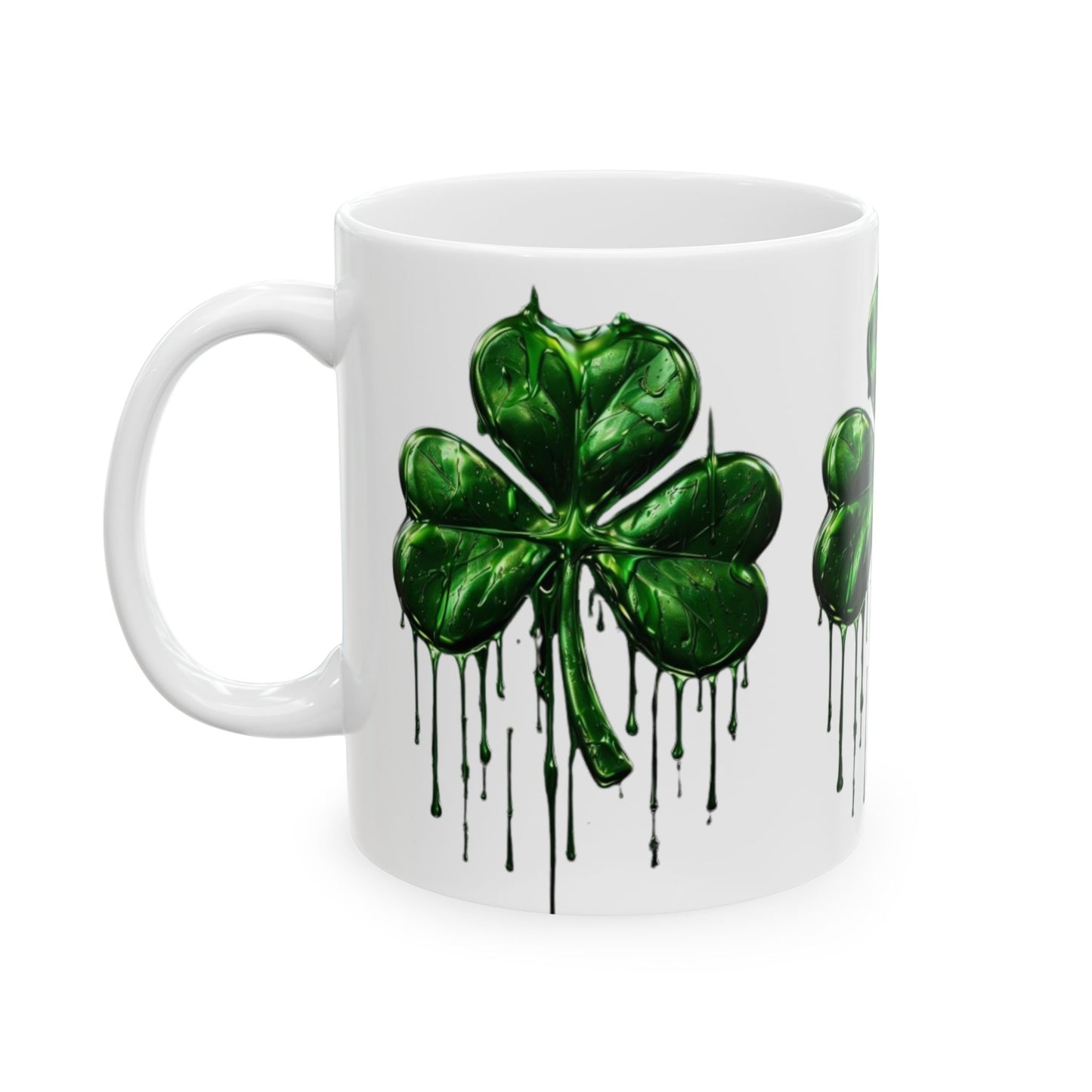 Gilded in Green Ceramic Mug, (11oz, 15oz)