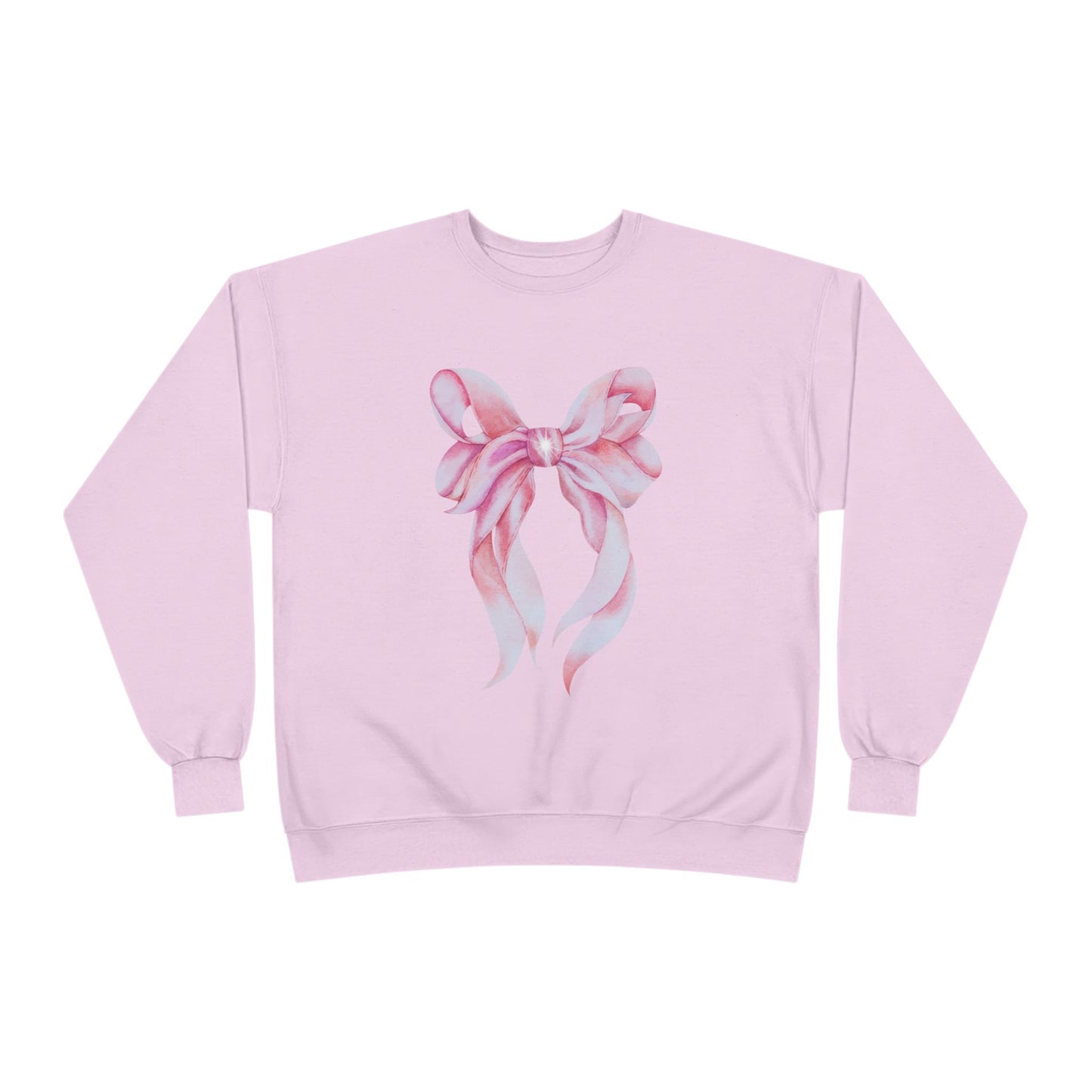 Pink Bow Unisex EcoSmart® Crewneck Sweatshirt