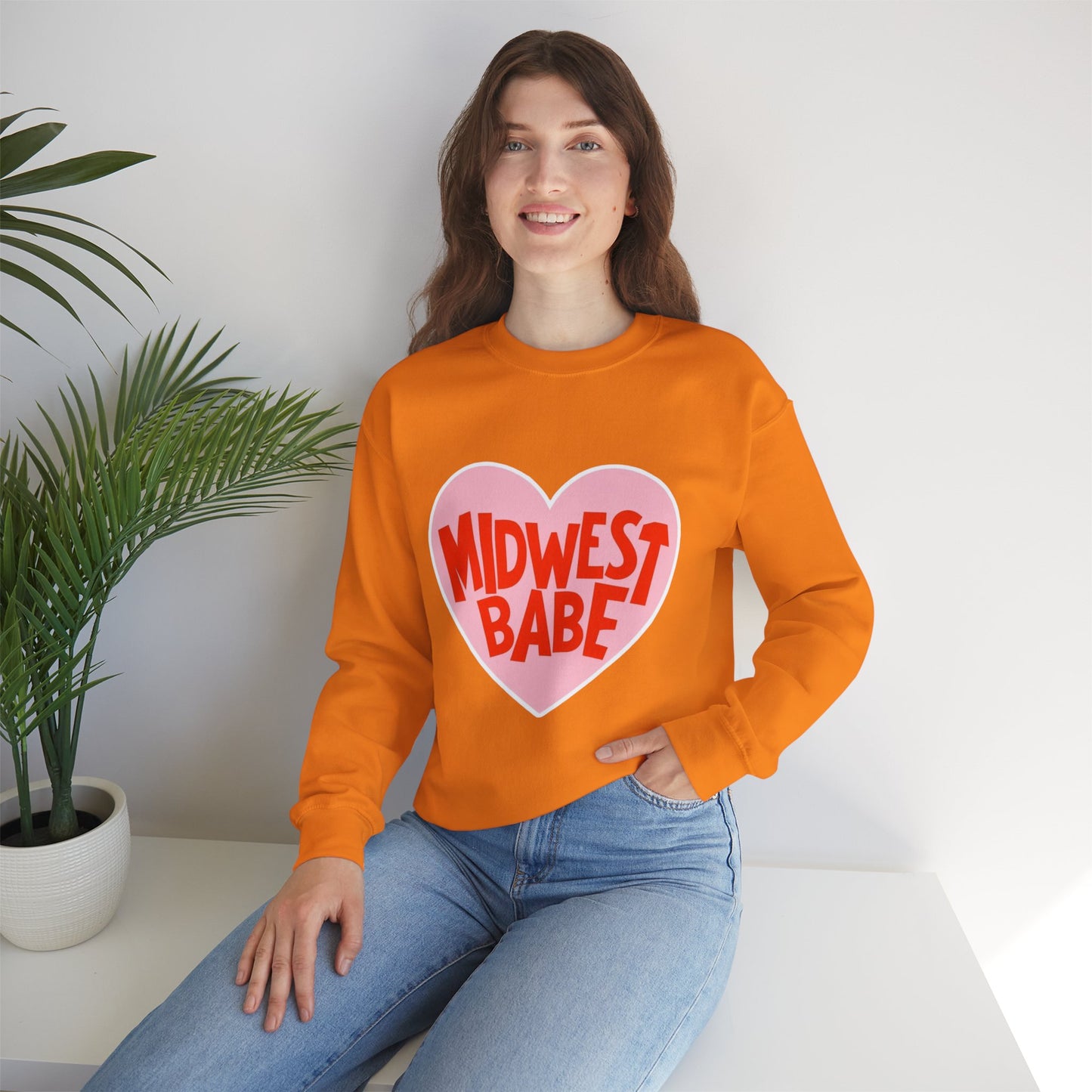 Midwest Babe Unisex Heavy Blend™ Crewneck Sweatshirt