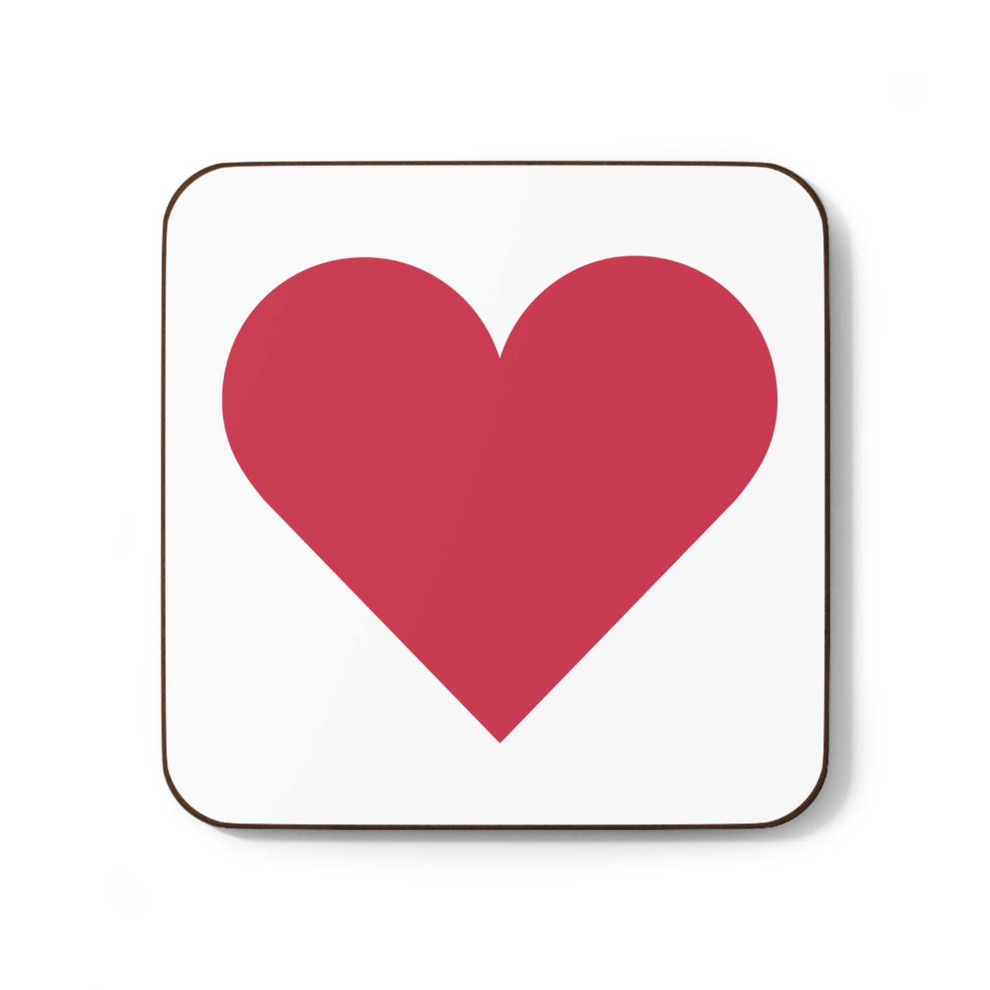 Red Heart Hardboard Back Coaster